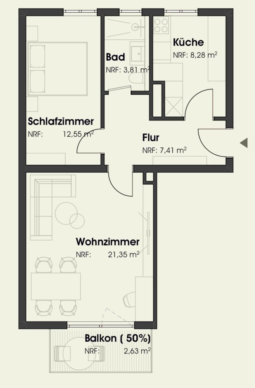 New-York Appartment, 2 Zimmer, Zentral Naehe Bahnhof Wilhelmshoehe Kassel Exteriör bild